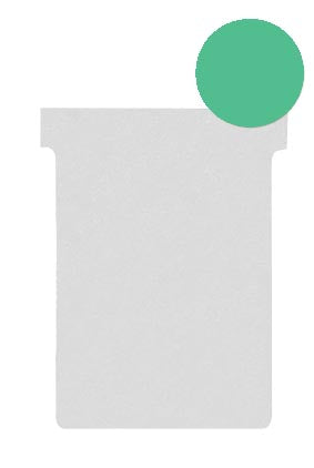 Nobo T-planbordkaarten index 2, ft 85 x 60 mm, groen