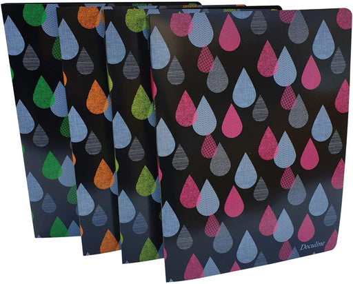 Bronyl ringmap Drops, voor ft A4, uit PP, ringen van 16 mm, geassorteerde kleuren 24 stuks, OfficeTown