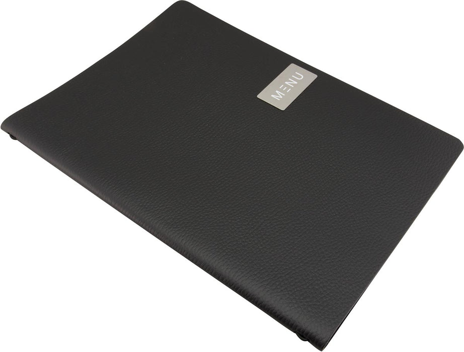 Securit Menukaart leather Raw, ft A4, zwart 10 stuks, OfficeTown