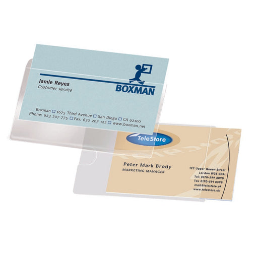 3L Business Card Pocket ft 60 x 95 mm, open aan de korte zijde (etui van 10 stuks) 10 stuks, OfficeTown