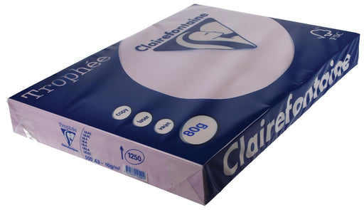 Clairefontaine Trophée Pastel, gekleurd papier, A3, 80 g, 500 vel, lila 5 stuks, OfficeTown