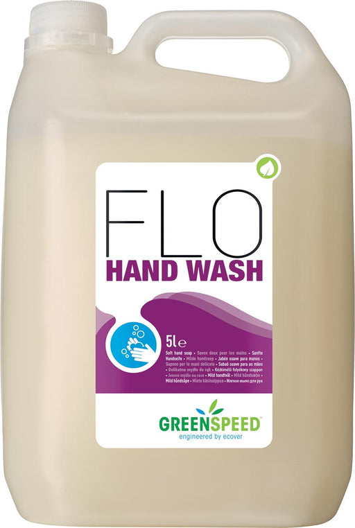 Greenspeed handzeep Flo, voor frequent gebruik, bloemenparfum, flacon van 5 liter 4 stuks, OfficeTown