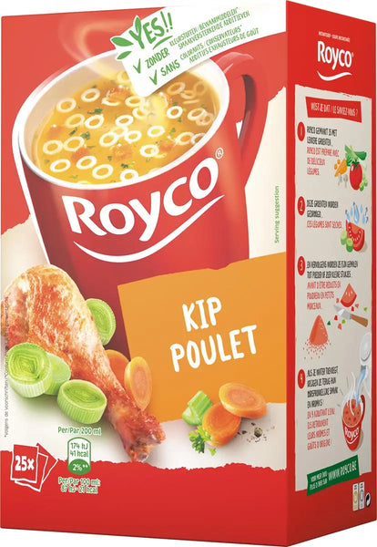 Royco Minuutsoep kip, doos van 25 zakjes