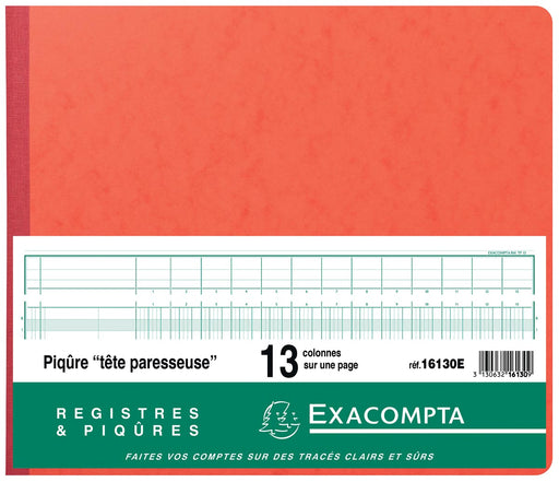 Exacompta registers, ft 27 x 32 cm, 13 kolommen op 1 bladzijde, 31 lijnen, 80 bladzijden 5 stuks, OfficeTown