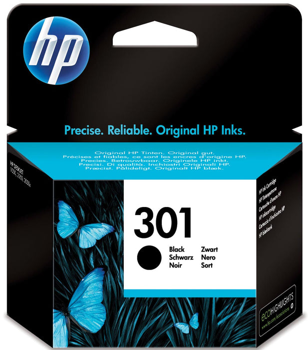 HP inktcartridge 301, 190 pagina's, OEM CH561EE, zwart