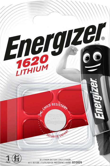 Energizer CR1620 Knoopcel Batterij, op blister