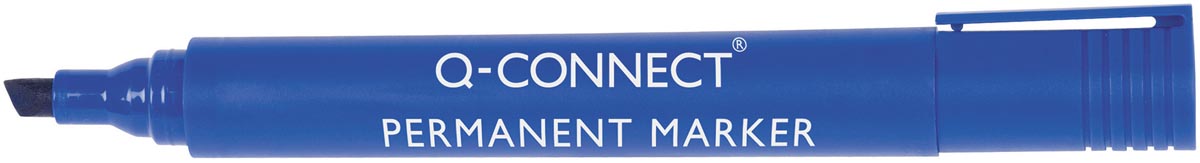 Q-CONNECT permanente marker, 2-5 mm, schuine punt, blauw 10 stuks, OfficeTown