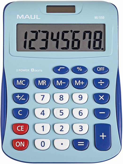 MAUL bureau rekenmachine MJ 550, junior, lichtblauw