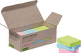 Q-CONNECT Quick Notes Recycled pastel, ft 38 x 51 mm, 100 vel, doos van 12 stuks in geassorteerde kleuren 24 stuks, OfficeTown