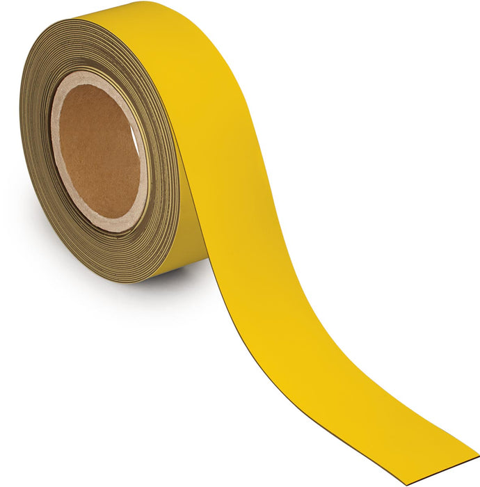 MAUL magnetisch etiketband voor beschrijven en wissen, 10mtx50mm, geel