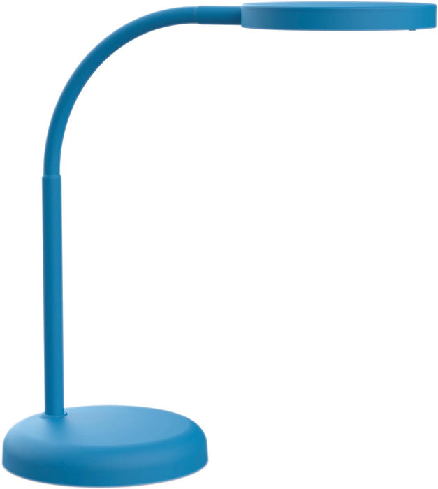 Bureaulamp met LED-verlichting MAUL Joy op voet, warmwit licht, athlantic blue