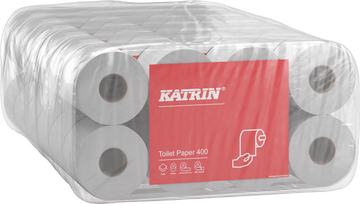 Katrin toiletpapier, 2-laags, 400 vel per rol, pak van 8 rollen 6 stuks, OfficeTown