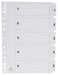 Pergamy tabbladen met indexblad, ft A4, 11-gaatsperforatie, karton, set 1-5 50 stuks, OfficeTown
