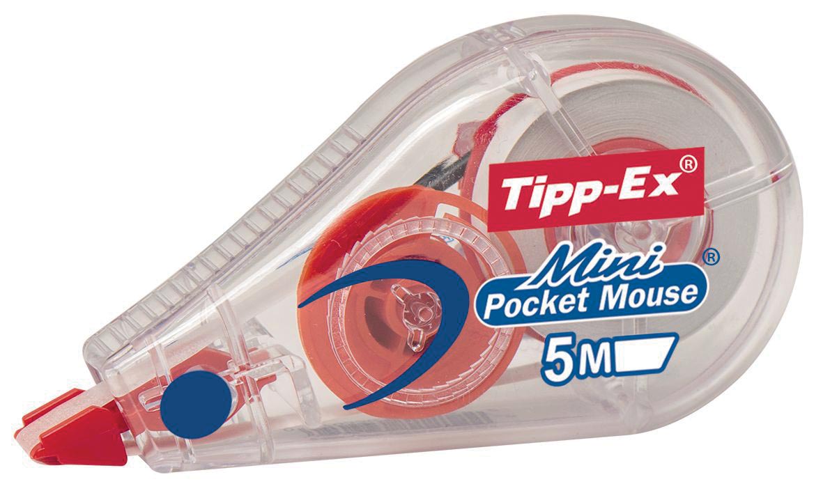 Tipp-Ex correctieroller Mini Pocket Mouse Fashion - 2 + 1 gratis in blisterverpakking