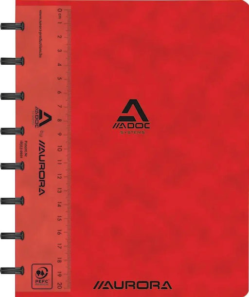 Adoc Classic notitieboek, A5 - formaat, 144 pagina's, gelinieerd, geassorteerde kleuren, 10 stuks - OfficeTown