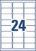 Adresetiketten Avery J8159 - 25 ft 63,5 x 33,9 mm, 600 stuks, wit - OfficeTown