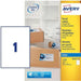 Adresetiketten Avery J8167 - 10, 199,6 x 289,1 mm, 10 stuks, wit - OfficeTown