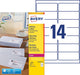 Adresetiketten Avery L7163 Laser Ultragrip Wit 40 Vellen 14 per vel 99,1 x 38,1 mm - OfficeTown