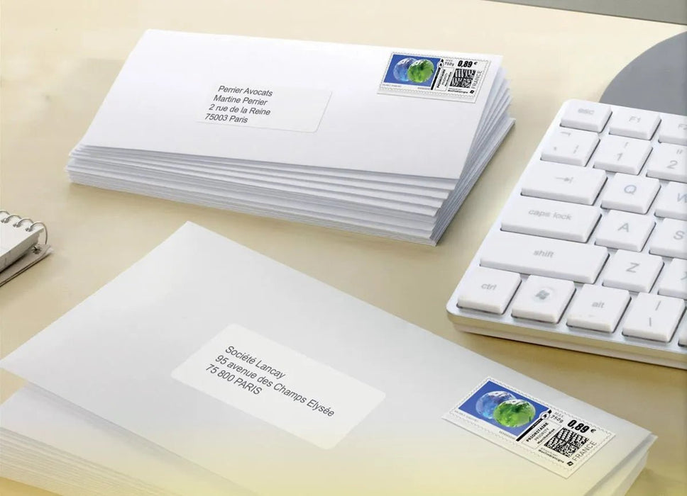 Adresetiketten, Laser, Ultragrip, wit, 40 vellen, 24 per vel, 63,5 x 33,9 mm met QuickPEEL toepassing - OfficeTown