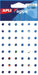 Agipa versterkingsringen etui van 1008 stuks met een diameter van 13 mm - OfficeTown