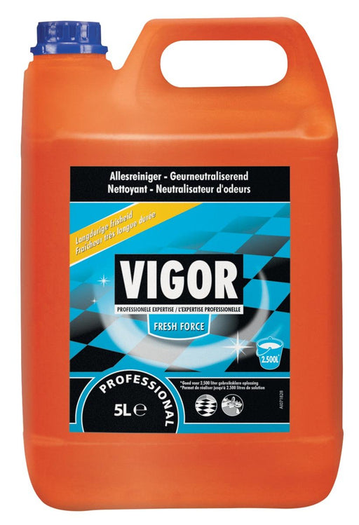 Allesreiniger Fresh Force, flacon van 5 liter met geconcentreerde ontvetter - OfficeTown