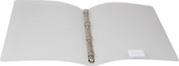 Alpha ringband, voor A4 - formaat, gemaakt van PP, 4 ringen van 16 mm, transparant wit - OfficeTown