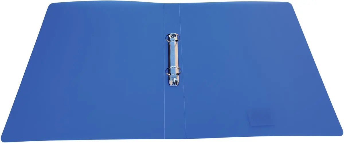 Alpha ringmap, voor A4 - formaat, van PP, 2 ringen van 25 mm, transparant blauw - OfficeTown