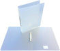 Alpha ringmap, voor ft A4, uit PP, 2 ringen van 25 mm, transparant wit - OfficeTown