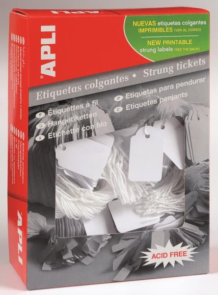 Apli draadetiketten ft 28 x 43 mm (b x h) (391), pak van 500 stuks