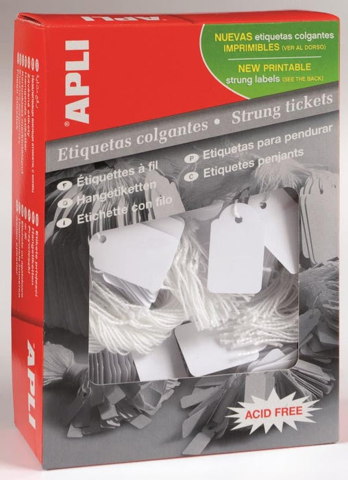 Apli draadetiketten ft 9 x 24 mm (b x h) (384), verpakking van 1.000 stuks - OfficeTown