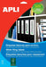 Apli etikettenft 190 x 61 mm (b x h), ronde hoeken, 100 stuks, 4 per blad (1233) - OfficeTown