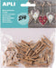 Apli houten miniatuur wasknijpers, verpakking met 45 stuks - OfficeTown