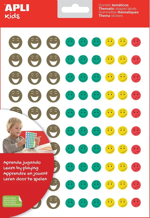 Apli Kids Beloningsstickers Happy Smile, blister met 12 vellen - 1080 stuks - OfficeTown