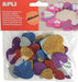 Apli Kids glitterhartjes met zelfklevende achterkant, verpakking van 50 stuks - OfficeTown