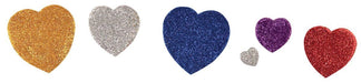 Apli Kids glitterhartjes met zelfklevende achterkant, verpakking van 50 stuks - OfficeTown
