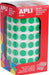 Apli Kids stickers op rol, groene cirkels met een diameter van 10,5 mm - OfficeTown