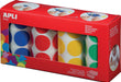 Apli Kinderstickers XL cirkels, diameter 33 mm, doos met 4 rollen in 4 kleuren - OfficeTown