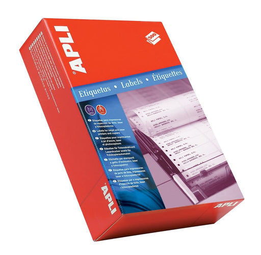 Apli labels op kettingpapier 1 rij ft 88,9 x 36 mm (b x h) doos van 4000 stuks, velbreedte: 114,3 mm - OfficeTown
