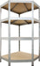 AR Shelving rek Hoek Rivet, ft 180 x 90 x 90 x 45 cm, 4 legplanken van HDF, verzinkt - OfficeTown