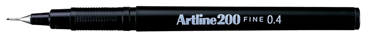 Artline 200 fijnschrijver, zwart - OfficeTown