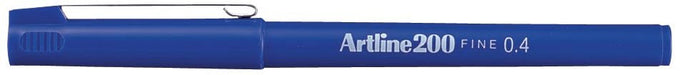 Artline 200 fineliner, blauw met 0,4 mm schrijfbreedte - OfficeTown
