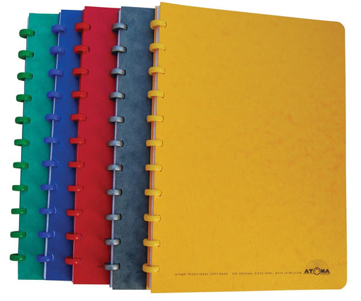 Atoma Classic schrift, ft A4, 144 bladzijden, commercieel geruit, geassorteerde kleuren - OfficeTown