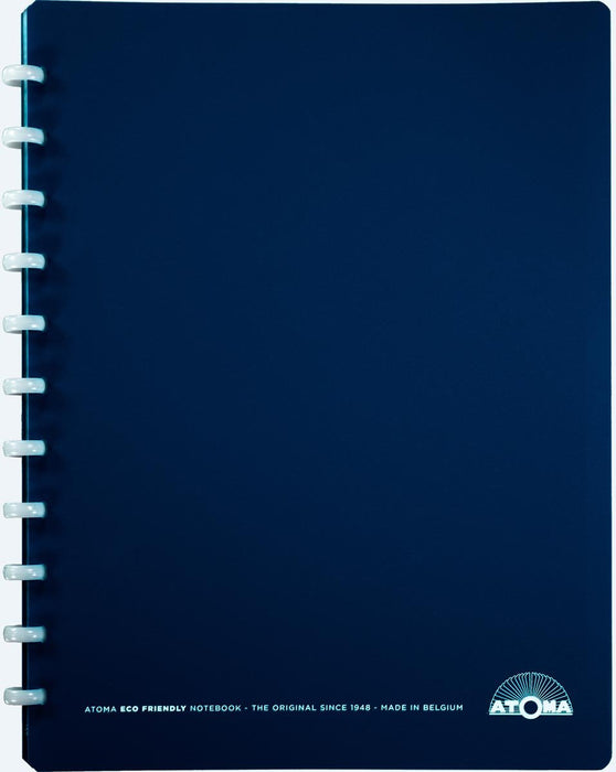 Atoma Eco schrift, ft A4 +, 120 bladzijden, gelijnd, met 6 tabbladen en 5 showtassen, assorti - OfficeTown
