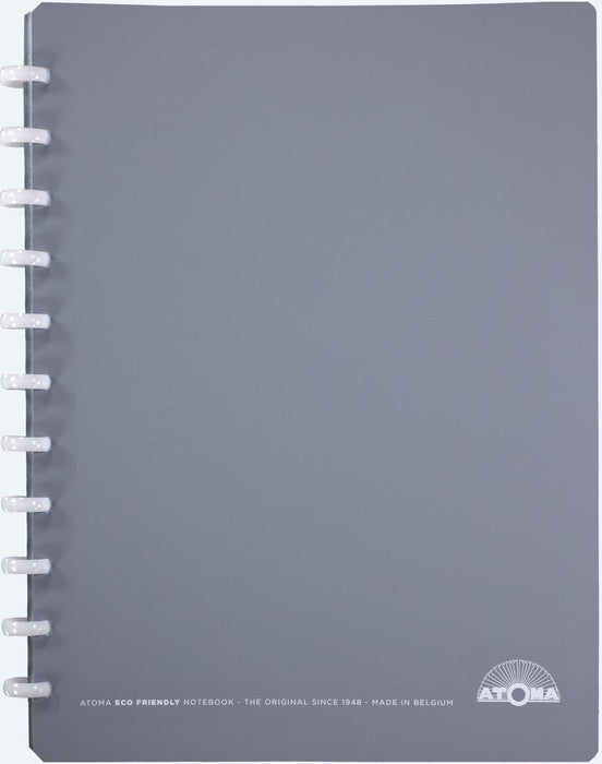 Atoma Eco schrift, ft A4 +, 120 bladzijden, gelijnd, met 6 tabbladen en 5 showtassen, assorti - OfficeTown