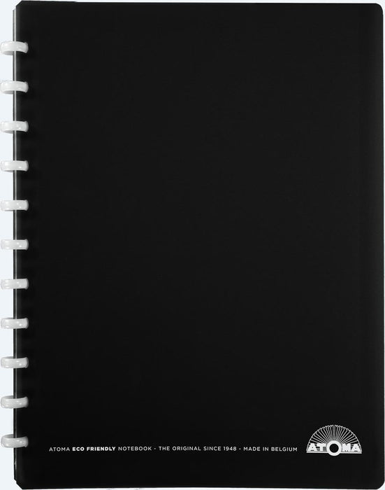 Atoma Eco schrift, ft A4 +, 120 bladzijden, gelijnd, met 6 tabbladen en 5 showtassen, assorti - OfficeTown