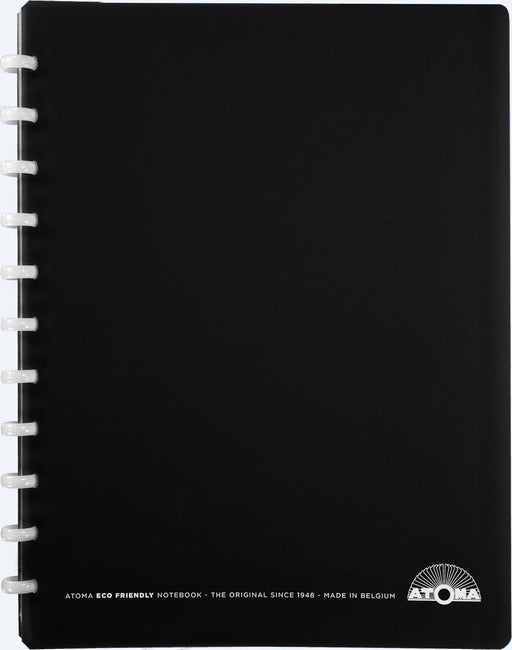 Atoma Eco schrift, ft A4 +, 120 bladzijden, geruit 5 mm, met 6 tabbladen en 5 showtassen, assorti - OfficeTown