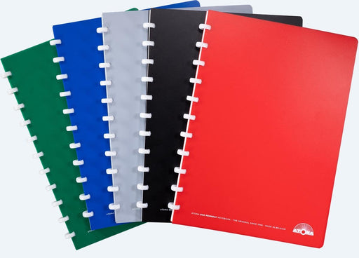 Atoma Eco schrift, ft A4, 144 bladzijden, commercieel geruit, geassorteerde kleuren - OfficeTown