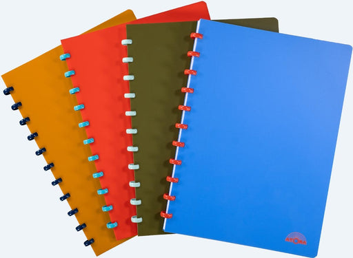 Atoma Nature schrift, ft A4, 144 bladzijden, geruit 5 mm, geassorteerde kleuren - OfficeTown