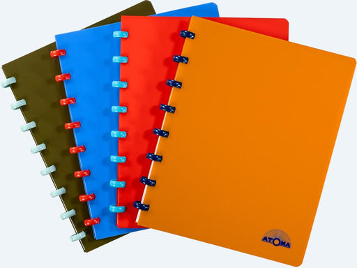 Atoma Nature schrift, ft A5, 144 bladzijden, commercieel geruit, geassorteerde kleuren - OfficeTown