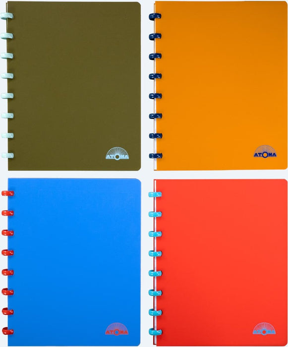 Atoma Nature schrift, ft A5, 144 bladzijden, gelijnd, geassorteerde kleuren - OfficeTown